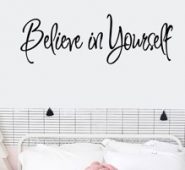 Slogan Graphic Wall Sticker