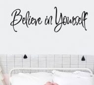 Slogan Graphic Wall Sticker