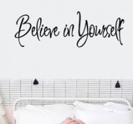 Slogan Graphic Wall Sticker