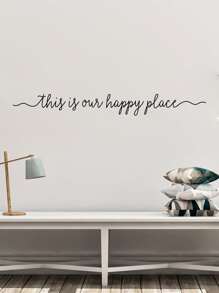 Slogan Graphic Wall Sticker