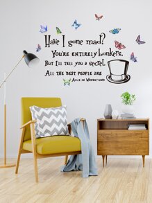 Slogan Graphic Wall Sticker