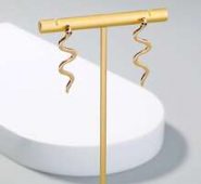 Snake Design Stud Earrings