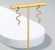 Snake Design Stud Earrings