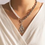 Snake Pendant Chain Necklace