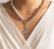 Snake Pendant Chain Necklace