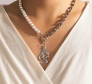 Snake Pendant Chain Necklace