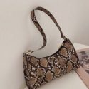 Snakeskin Baguette Bag