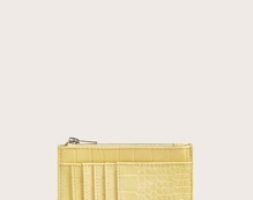 Snakeskin Embossed Purse With Card Holder