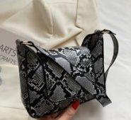 Snakeskin Pattern Shoulder Bag
