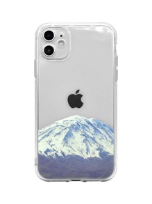 Snow Mountain Clear iPhone Case