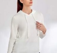 Solid Backless Softness Sports Hoodie