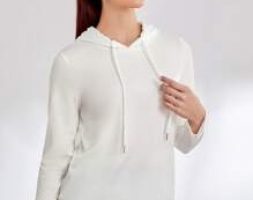 Solid Backless Softness Sports Hoodie