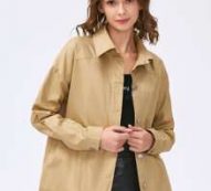 Solid Button Front Outerwear