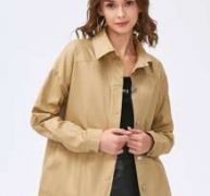 Solid Button Front Outerwear