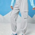 Solid Cargo Knot Sweatpants