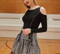 Solid Cold Shoulder Crop Tee