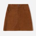 Solid Corduroy Skirt