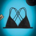 Solid Criss Cross Bikini Top