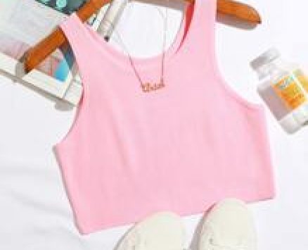 Solid Crop Knit Tank Top