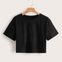 Solid Crop Tee