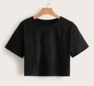 Solid Crop Tee