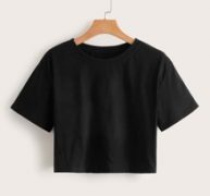 Solid Crop Tee