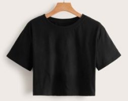 Solid Crop Tee