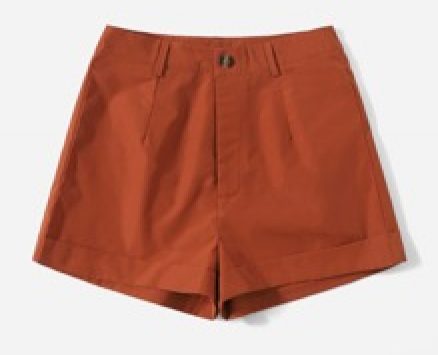 Solid Cuffed Shorts