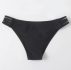 Solid Cut Out Bikini Bottom