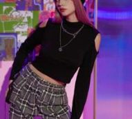 Solid Cut Out Crop Tee