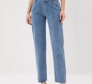 Solid Cut Out Pocket Jeans
