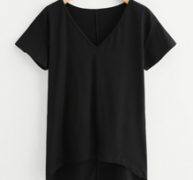 Solid Dip Hem T-shirt