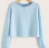 Solid Drop Shoulder Pullover