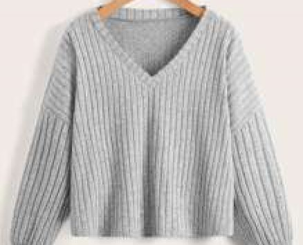 Solid Drop Shoulder Sweater