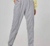 Solid Elastic Waist Sweatpants