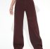 Solid Flap Pocket Wide Leg Jeans