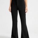 Solid Flare Leg Pants