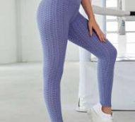 Solid Honeycomb Textured Sports Leggings