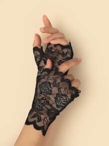 Solid Lace Gloves