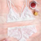 Solid Lace Lingerie Set