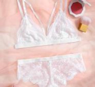 Solid Lace Lingerie Set