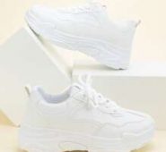 Solid Lace-up Chunky Sneakers