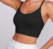Solid Medium Support Backless Sports Bra