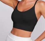 Solid Medium Support Backless Sports Bra