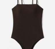 Solid One Piece Swimsuit