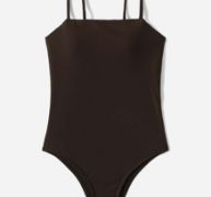 Solid One Piece Swimsuit