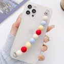 Solid Phone Case With Beaded Hand Strap