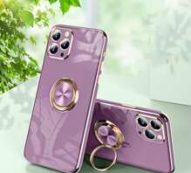 Solid Phone Case With Ring Holder