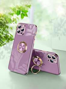 Solid Phone Case With Ring Holder