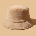 Solid Plush Bucket Hat